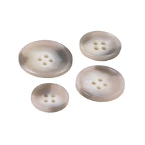 Lot de 3 boutons costume gris clair