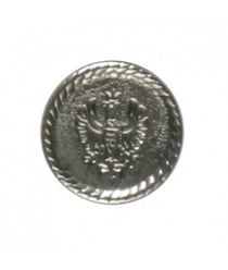 Carte de 4 boutons Militaires argentés 22mm - Distrifil Argent