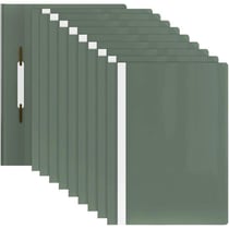 10 Classeurs de rapport A4- 10 Classeurs de présentation A4 en polypropylène- Vert pastel- ACROPAQ