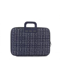 Mallette Bombata Tweed 15'' - Navy