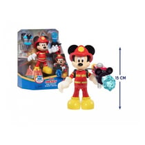 Mickey - Figurine 15 cm Pompier avec accessoires