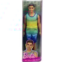 Poupée ken cheveux noir fashionistas avec short et débardeur - barbie - mattel - hyv00