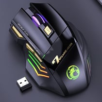 Souris Gaming Sans Fil Rechargeable 7 Boutons RGB Silencieuse Haute Précision
