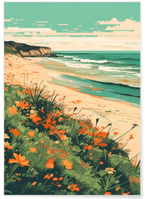 Affiche Plage | A3 : 29,7x42cm