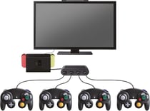 Steelplay - Adaptateur Gamecube compatible avec Nintendo Switch, retro Controller Hub avec 4 ports pour WII U et PC