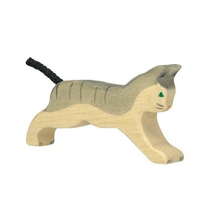 Figurine Holtztiger Chat marchant