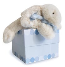 PELUCHE LAPIN BONBON BLEU DOUDOU CIE