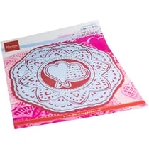 Gabarit de découpe pour machine Marianne Design - Anja's Elegant Circle with Hearts