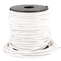 Bobine 35m cordelière aspect cuir 2mm blanc