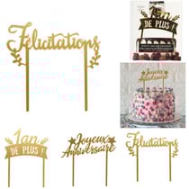Kit décoration Gâteau - Félicitations