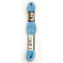 Fil de laine - DMC - Laine Colbert - 100% laine - Bleu gauloise - 7802 - Canevas