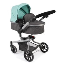 Landau combi poussette yolo gris menthe poupée - bayer chic 2000 - 59342
