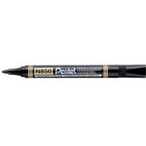 Lot de 12 marqueurs permanents - PENTEL - N850 - Pointe ogive 1,5 mm - Noir