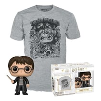 Harry Potter - Set POP! & Tee figurine et T-Shirt Harry Potter (FL) (Taille XL)
