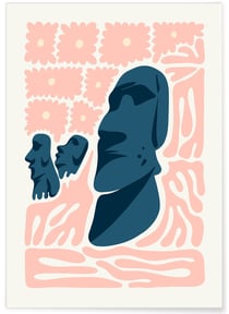 Affiche Chili Ahu Tongariki | A3 : 29,7x42cm