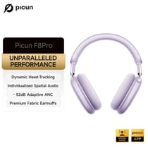 Picun F8 Pro ANC – Casque Sans Fil Audio Spatial 3D & ANC -52 dB - Violet