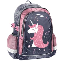 Sac à dos Licorne Rose Love 38 CM - 2 compartiments