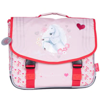 Cartable Bella Sara Cheval Blanc 38 CM - Haut de Gamme Ikebana