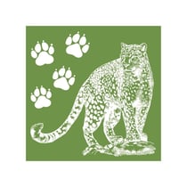 MégaCréa DIY - Pochoir à sérigraphie silkscreen Animaux 15 cm