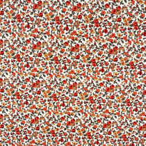 Tissu Coton imprimé Arty Petites fleurs Léonie rouges sur fond Blanc
