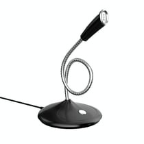 Microphone USB Ajustable Avec Carte Son Intégrée Pour Diffusion et Jeux Noir YONIS