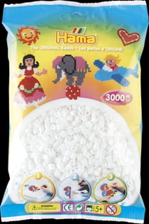 3 000 perles standard (Ø5 mm) blanc