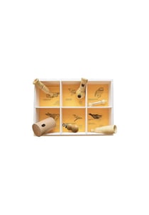 Coffret bois 6 appeaux - Oiseaux d'Europe I