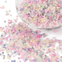 1000 Perles de rocaille multicolore pastel Diamètre 2 mm 12/0 - creation bijoux