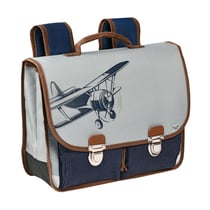 CARTABLE 38 VINTAGE - 2 COMPARTIMENTS Louise & Arthur - 38x30x14 cm