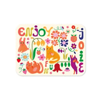 Petite boîte rectangulaire en métal - Enjoy - Hirondelles & Cie