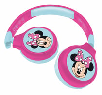 Casque 2 en 1 Minnie Mouse Bluetooth et Filaire avec limitation de son