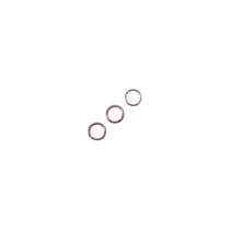 Anneau fendu, 7 mm ø, or rose, 10 pces