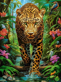 Puzzle 2000 pièces - Léopard Sauvage - Castorland