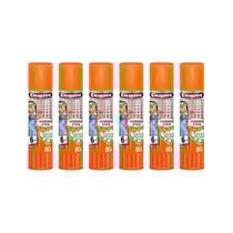 Lot de 6 tubes de colle - Transparent - Papier - Carton - Ecole - Cléopâtre - 8G