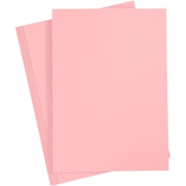 Papier cartonné Rose clair 220 g - Format A4 - 10 feuilles