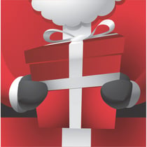 16 Serviettes Père Noël Gourmand
