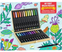 Feutres pinceaux en coffret -  - Djeco