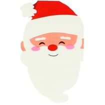 20 Mini Serviettes Tête de Père Noël