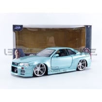 Voiture Miniature de Collection - JADA TOYS - NISSAN Skyline GT-R (R34) - 1/24 - Bleu - Fast And Furious