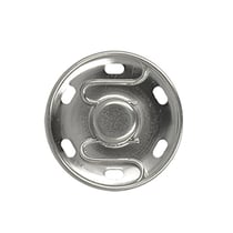 4 boutons pressions à coudre 16mm argent