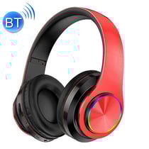 Casque Bluetooth Sans Fil V5.0 Haute Qualité Audio 10m Portée 12h Conversation + SD 8Go Rouge YONIS