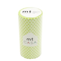 MT CASA POIS 10cm vert anis - dot lime - 10 m x 100mm