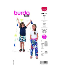 Patron Burda 9228 - Short hawaïen pour enfants taille n°FR 4-11 ANS