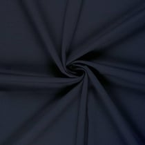 Tissu Jersey piqué lourd de viscose James uni Bleu marine