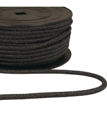 Bobine 25m cordon métallique 6mm noir