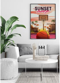 Affiche 'Sunset hoop' | A3 : 29,7x42cm