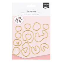 Matrices de découpe et de gaufrage Vaessen Creative - Motif Panthère - 12 pièces