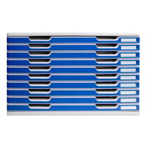 Module de classement Modulo Office 10 tiroirs A3 - Bleu - Exacompta