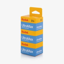 KODAK Blister Ultramax 135-24 Tpack - Pack de 3 Pellicules 35mm, ISO 400, 36 Exposiciones, Idéales pour Photos en Intérieur et en Extérieur