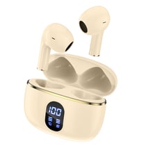 Avizar Écouteurs TWS Bluetooth 5.3 Compatible Siri Modèle Dallas Beige